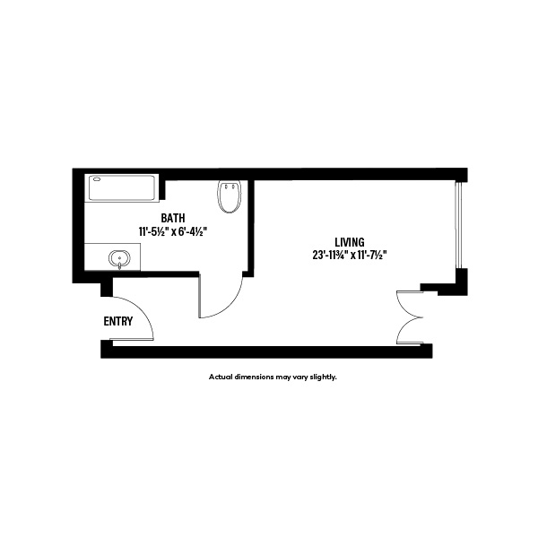 Memory care apartment floor plan